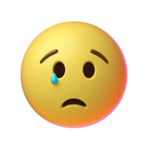 "sad" emoji